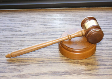 picture of a gavel laying on a table