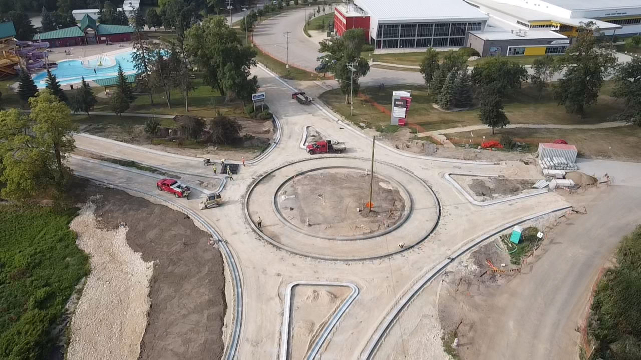 Island Park Causeway Construction July 2021